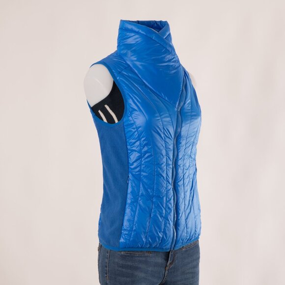 Objet d’Art Athletica Blue Quilted Puffer Vest Size US S - Picture 4 of 9